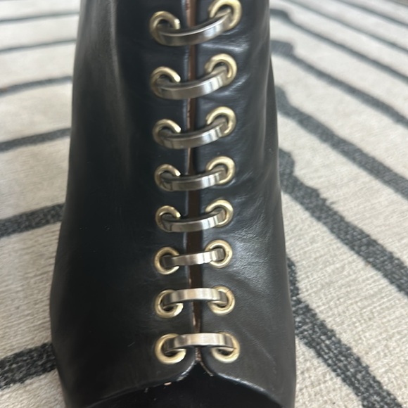 L.A.M.B high heel open toe bootie. - Picture 7 of 8